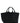 Ganni Black Recycled Cotton Tote Bag