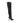 Amina Muaddi Black Calf Leather Bos Taurus Over The Knee