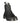 Gas Black Polyurethane Women's Bootie