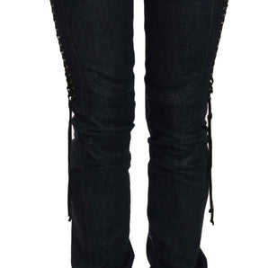 Just Cavalli Elegant Low Waist Skinny Trousers