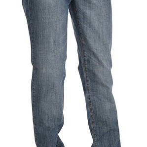 Just Cavalli Chic Blue Washed Slim Fit Denim Jeans