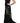 John Richmond Enchanting Black Maxi Flare Dress John Richmond 