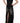 John Richmond Enchanting Black Maxi Flare Dress John Richmond 