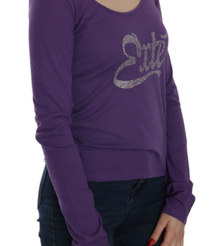 Exte Crystal Embellished U-Neck Blouse Exte 