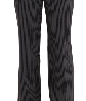 BENCIVENGA Black Striped Cotton Sretch Dress Trousers Pants BENCIVENGA 