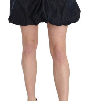 Exte Chic Dark Blue A-Line Mini Skirt Exte 