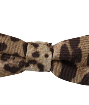 Dolce & Gabbana Exquisite Silk Leopard Print Bow Tie Dolce & Gabbana 