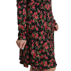 Dolce &amp; Gabbana Floral A-Line Viscose Knee Length Dress