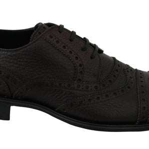 Dolce & Gabbana Elegant Mens Leather Derby Dress Shoes Dolce & Gabbana 