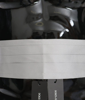 Dolce & Gabbana Elegant Silk Gray Cummerbund Dolce & Gabbana 