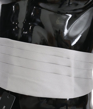 Dolce & Gabbana Elegant Silk Gray Cummerbund Dolce & Gabbana 