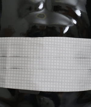 Dolce & Gabbana Elegant Gray Silk Cummerbund Dolce & Gabbana 