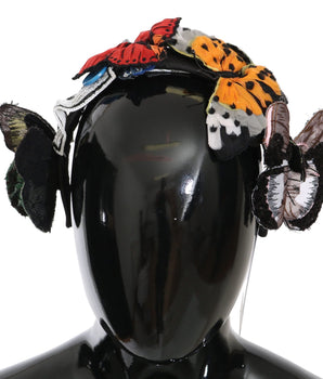 Dolce & Gabbana Tiara Floral Butterfly Sequin Diadem Headband Dolce & Gabbana 
