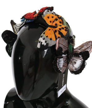 Dolce & Gabbana Tiara Floral Butterfly Sequin Diadem Headband Dolce & Gabbana 