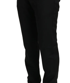 Dolce & Gabbana Elegant Black Wool Dress Pants Dolce & Gabbana 