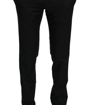 Dolce & Gabbana Elegant Black Wool Dress Pants Dolce & Gabbana 