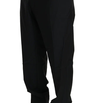Dolce & Gabbana Elegant Black Virgin Wool Dress Pants Dolce & Gabbana 
