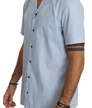 Dolce & Gabbana Elegant Blue Cotton Casual Shirt Dolce & Gabbana 
