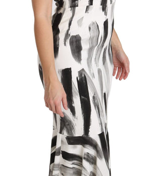 Dolce & Gabbana Chic Monochrome Sheath Midi Dress Dolce & Gabbana 