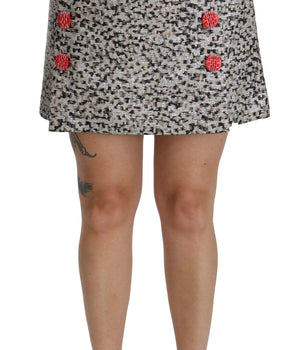 Dolce & Gabbana Exquisite Black Embellished High Waist Skirt Dolce & Gabbana 