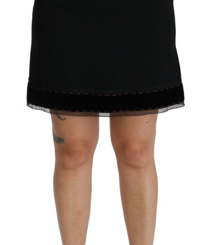 Dolce &amp; Gabbana Elegant High-Waist Black Skirt