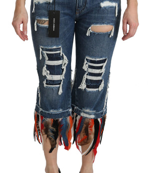Dolce &amp; Gabbana Chic Low Waist Cropped Jeans