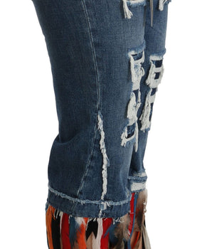 Dolce &amp; Gabbana Chic Low Waist Cropped Jeans