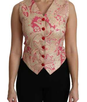 Dolce & Gabbana Elegant Silk Blend V-Neck Vest Top Dolce & Gabbana 