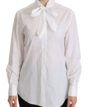 Dolce & Gabbana White Turtle Neck Long Sleeve Polo Shirt Dolce & Gabbana 