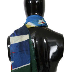 Dolce & Gabbana Elegant Multicolor Modal-Cashmere Men's Scarf