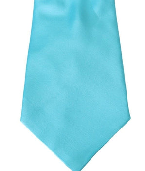 Dolce & Gabbana Stunning Light Blue Silk Men's Tie Dolce & Gabbana 