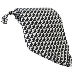 Dolce &amp; Gabbana Elegant Black Patterned Silk Tie