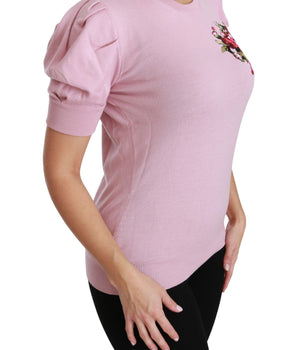 Dolce & Gabbana Elegant Embroidered Virgin Wool Blouse Dolce & Gabbana 