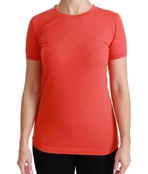 Dolce & Gabbana Elegant Red Crewneck Short Sleeve Tee Dolce & Gabbana 