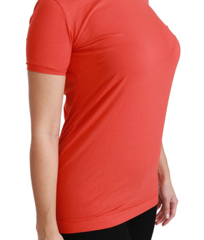 Dolce & Gabbana Elegant Red Crewneck Short Sleeve Tee Dolce & Gabbana 