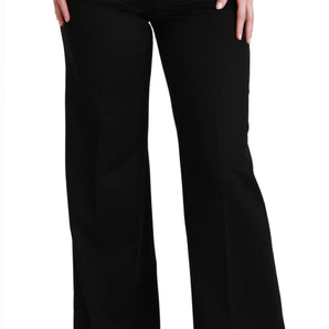 Dolce &amp; Gabbana Elegant High Waist Flared Cashmere Pants