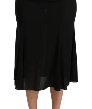 Dolce & Gabbana Elegant High Waist Sequin Black Skirt Dolce & Gabbana 