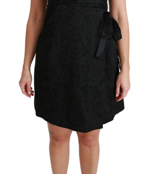 Dolce & Gabbana Elegant Black Jacquard Sheath Dress Dolce & Gabbana 