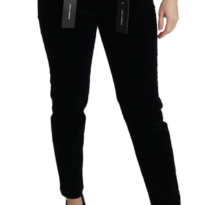 Dolce & Gabbana Chic Mid Waist Skinny Corduroy Jeans