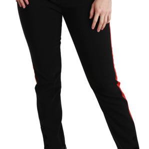 Dolce & Gabbana Chic High Waist Skinny Pants in Black