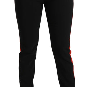 Dolce &amp; Gabbana Chic High Waist Skinny Pants in Black