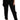 Dolce & Gabbana Black Feather Straight High Waist Wool Pants