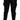 Dolce & Gabbana Black Feather Straight High Waist Wool Pants