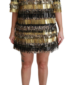 Dolce & Gabbana Elegant Sheath Mini Leopard Dress Dolce & Gabbana 