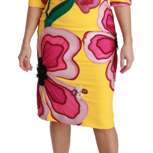 Dolce &amp; Gabbana Vestido tubo hasta la rodilla Sunshine Bloom