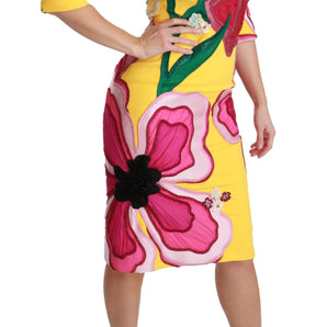 Dolce &amp; Gabbana Vestido tubo hasta la rodilla Sunshine Bloom