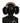 Dolce & Gabbana Gold Black Crystal Fur Headset Audio Headphones Dolce & Gabbana 