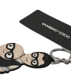 Dolce & Gabbana Leather Dominico Stefano #DGFAMILY Logo Badge Keychain Dolce & Gabbana 
