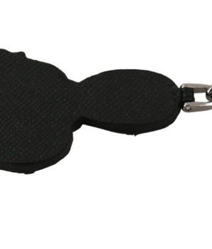 Dolce & Gabbana Leather Dominico Stefano #DGFAMILY Logo Badge Keychain Dolce & Gabbana 