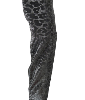 Dolce & Gabbana Elegant Leopard Booties Above Knee Shoes Dolce & Gabbana 
